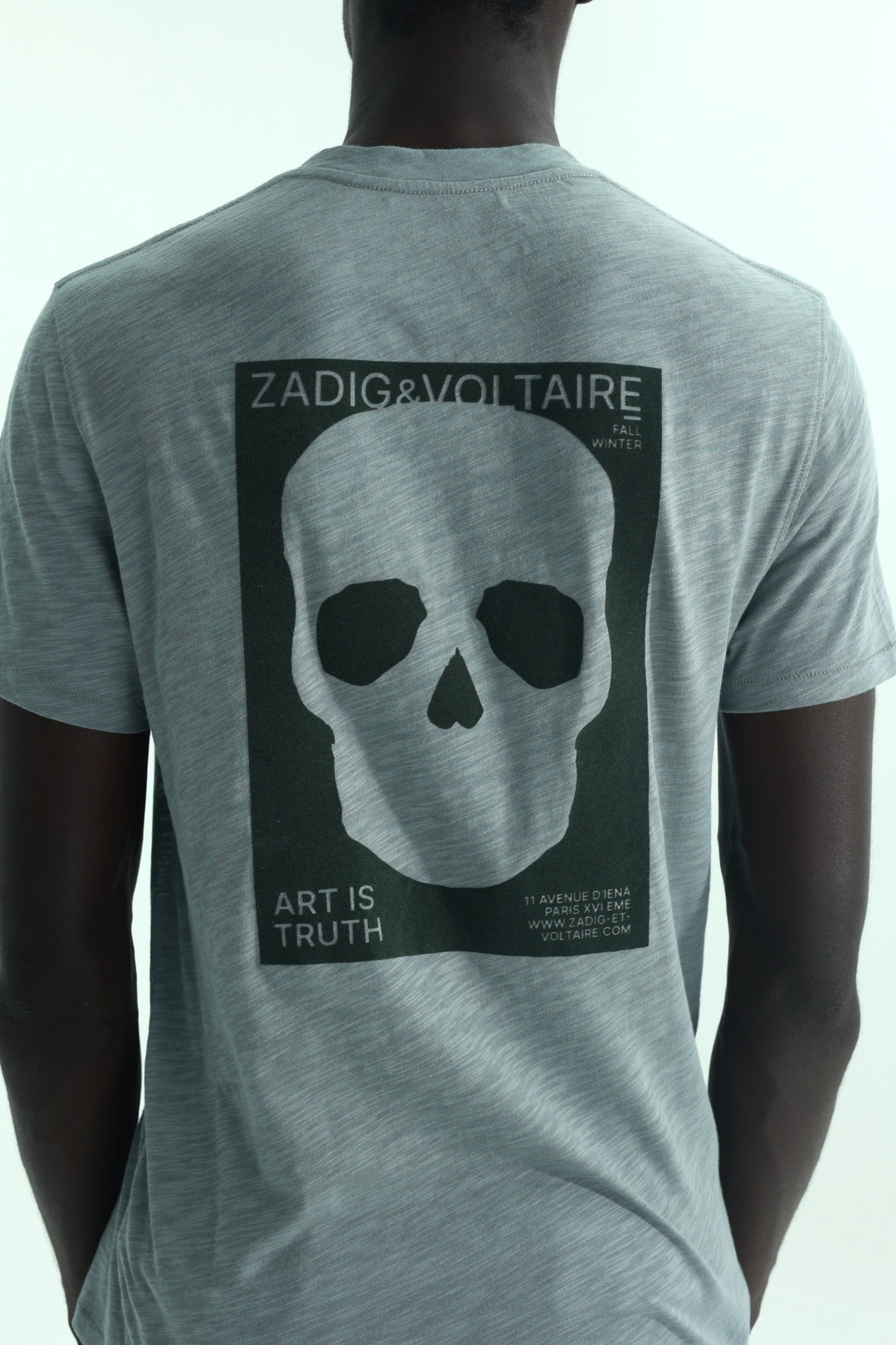 Zadig & Voltaire Crew Stockholm Grey
