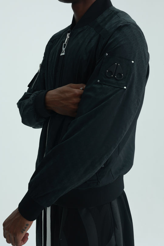 Moose Knuckles Jacket Courville Bomber Black