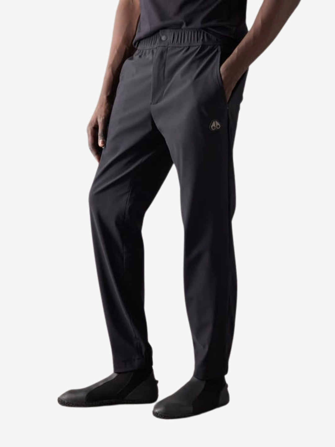 Moose Knuckles Pants Small Side Logo Black