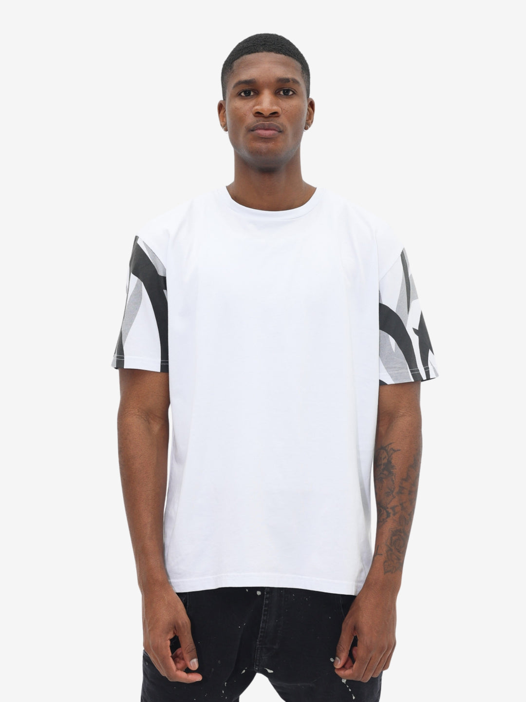 Massimo Sabbadin T-Shirt Aop Sleeves White