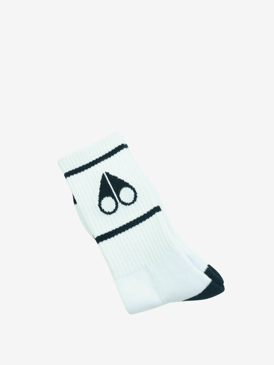 Moose Knuckles Icon Socks White